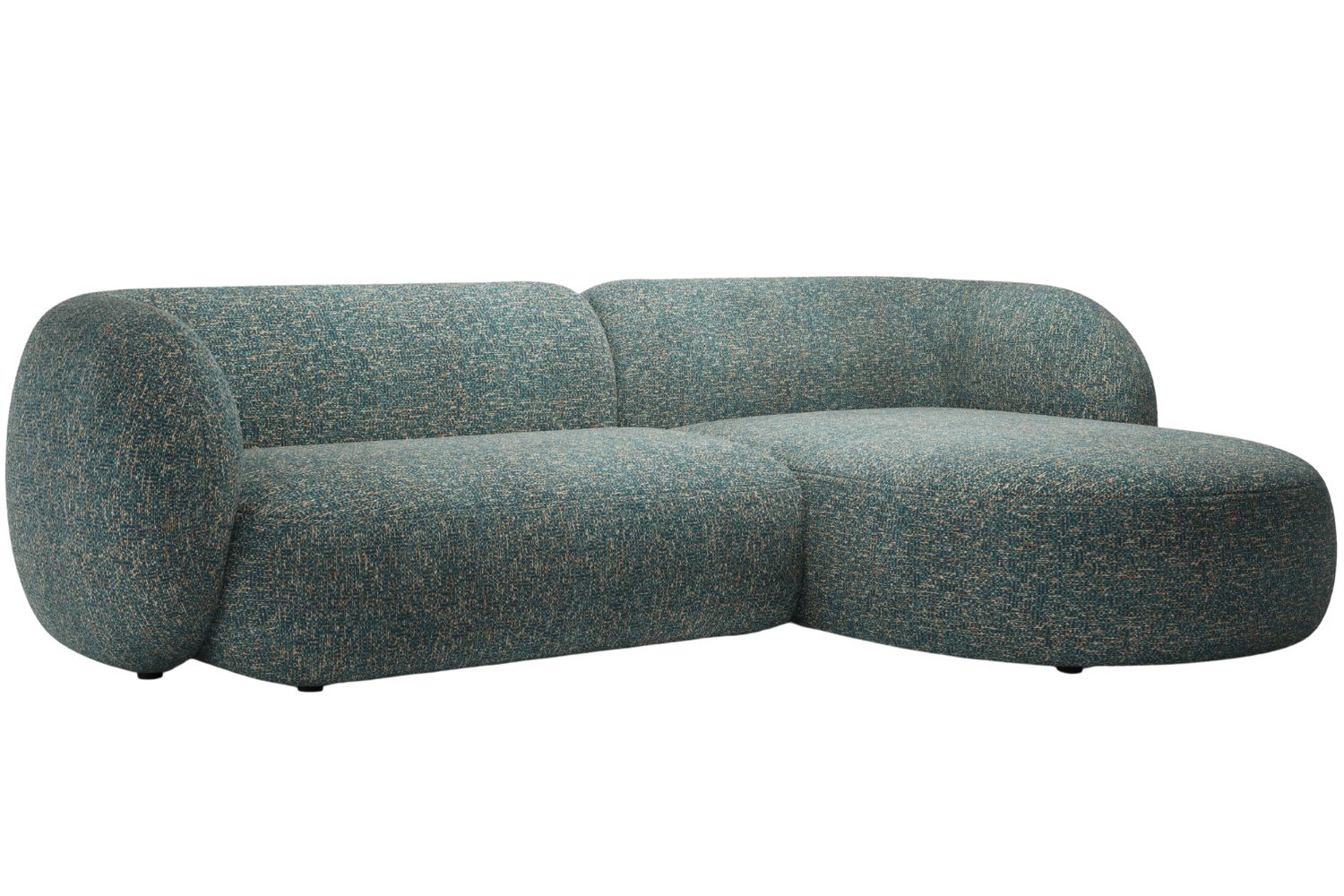 Micadoni Modrá rohová pohovka Kate 285 cm