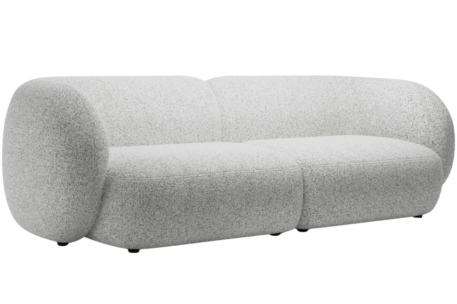 Micadoni Světle šedá čtyřmístná pohovka Kate 243 cm