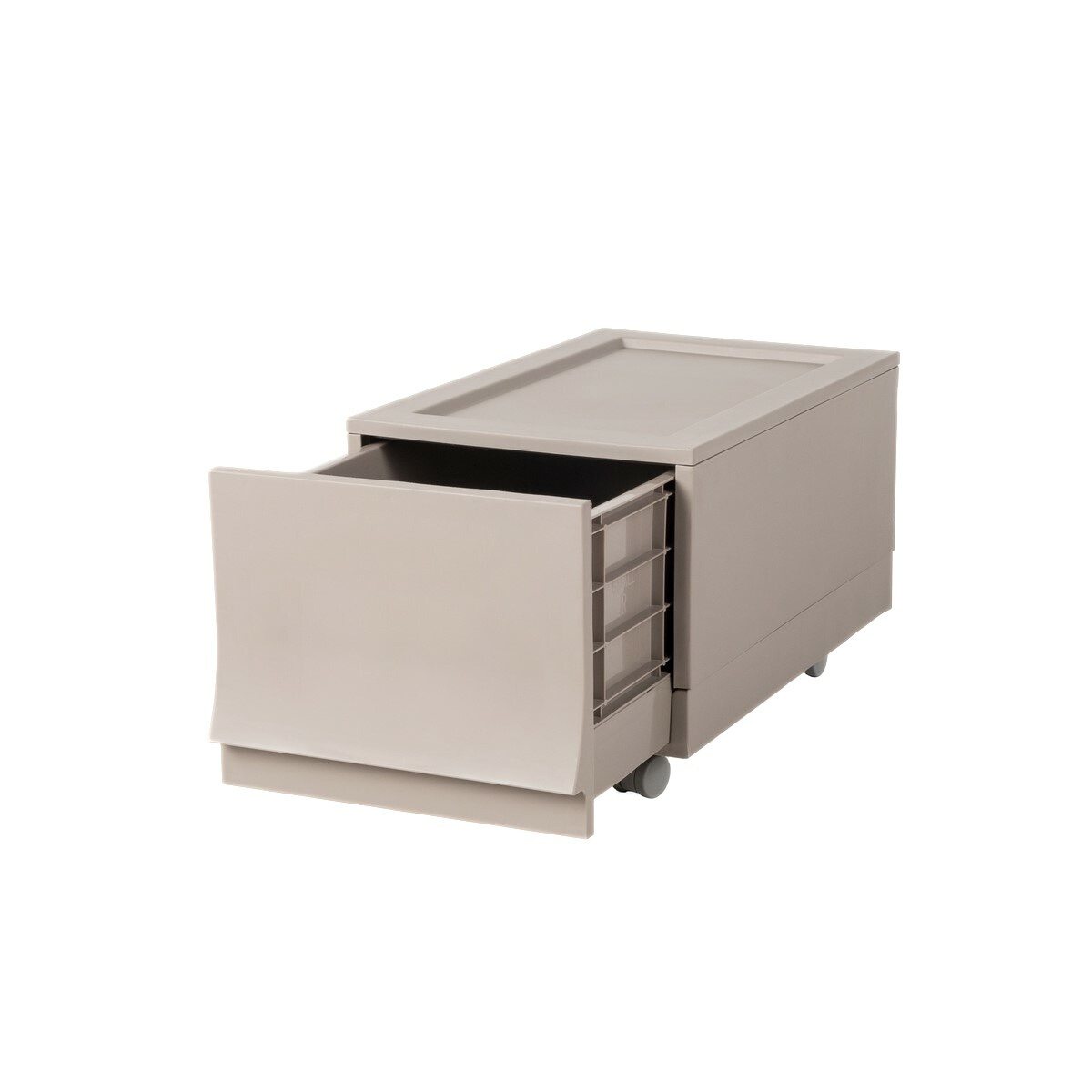 Modulární úložný box Wave Junior Wood s kolečky 43