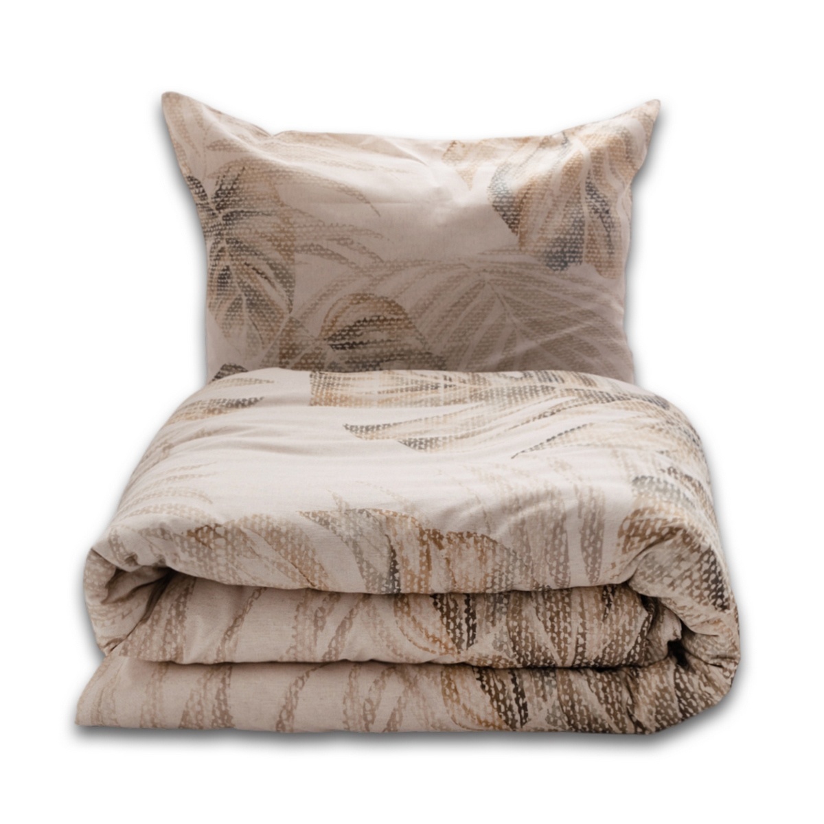 Povlečení ze směsi bavlny a lnu Monstera