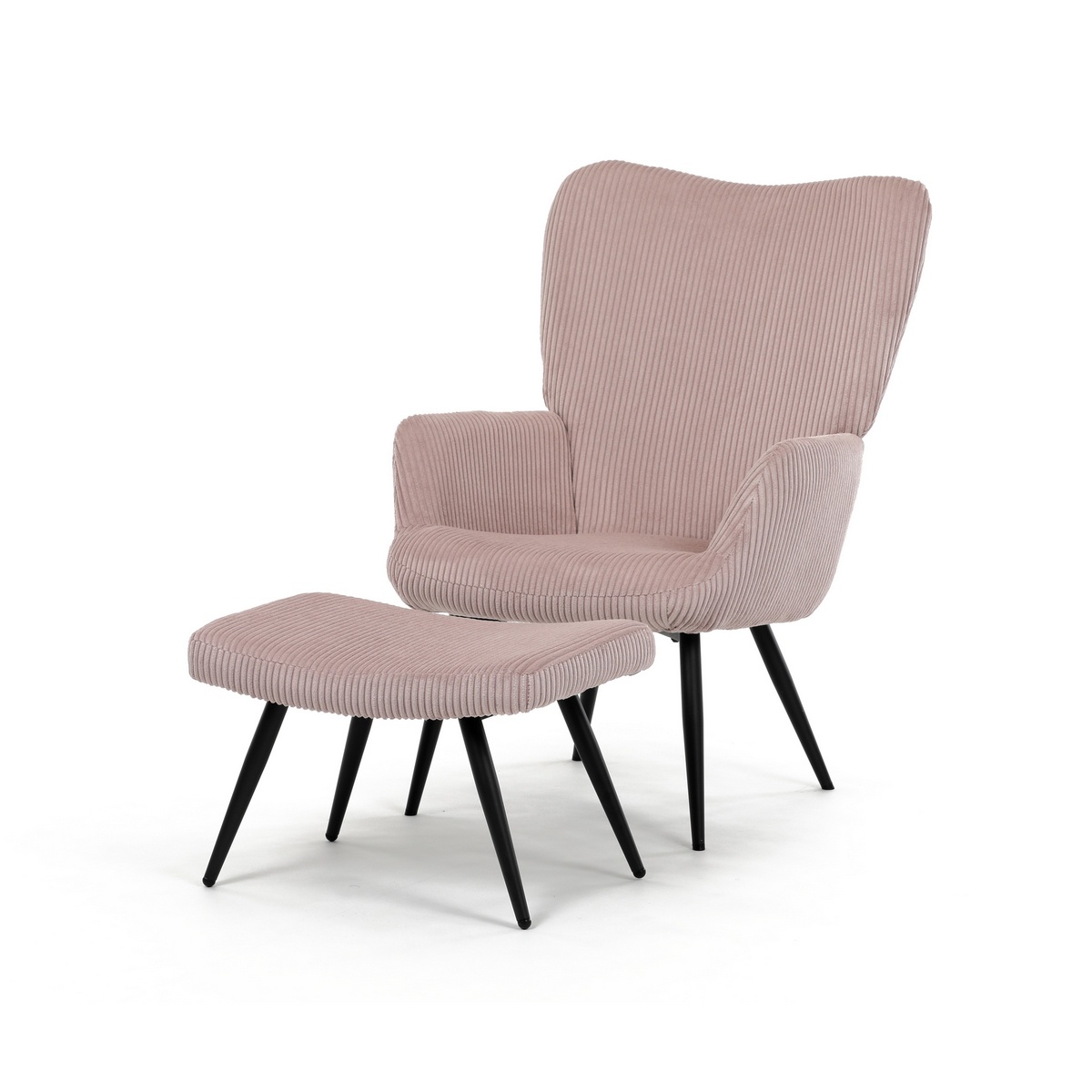 Relaxační křeslo s podnožkou L7285 PINK6