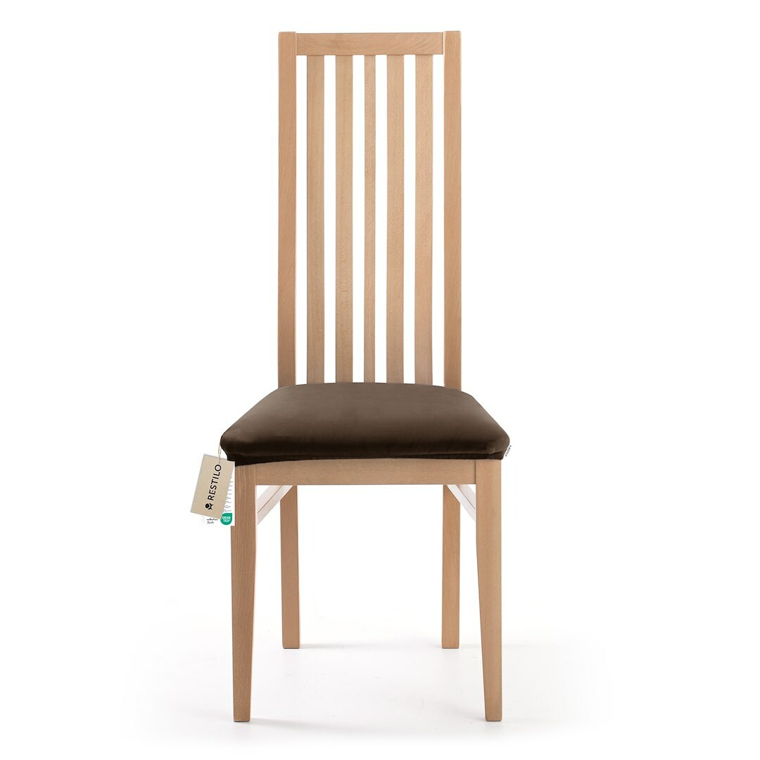 Restilo Napínací potah na sedák na židli Sento tmavě hnědá
