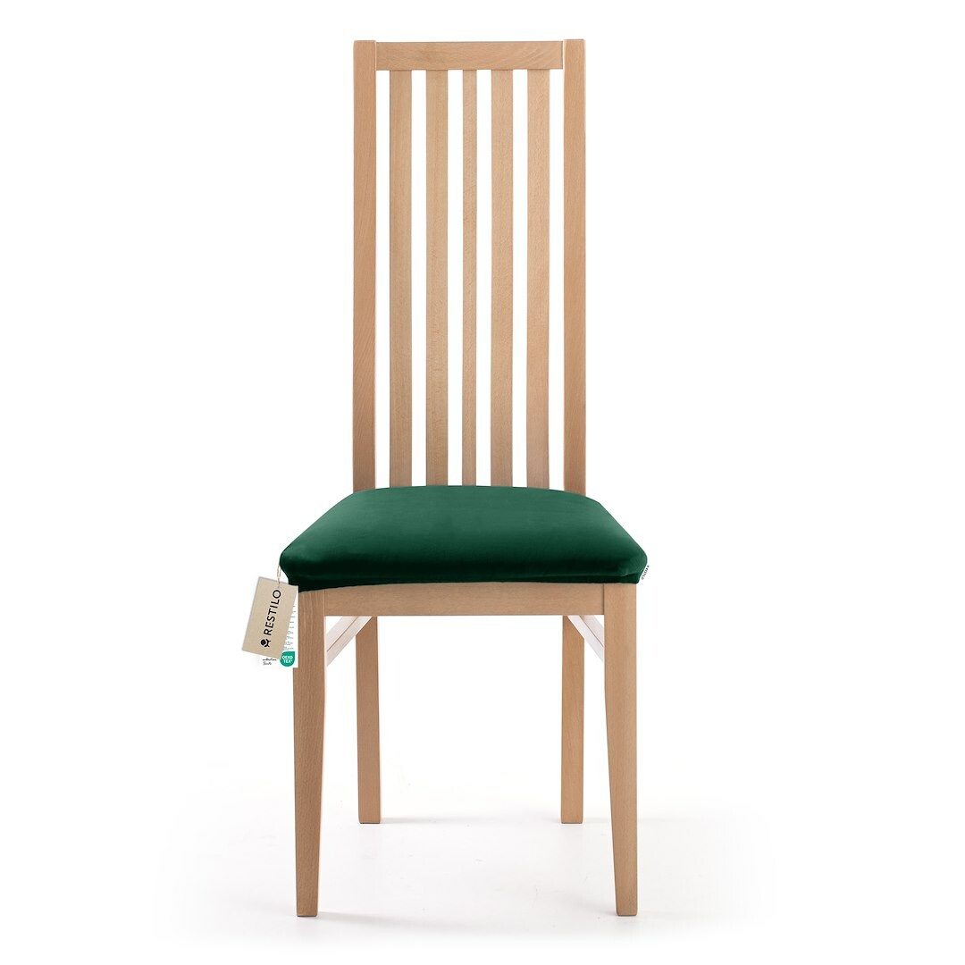 Restilo Napínací potah na sedák na židli Sento tmavě zelená