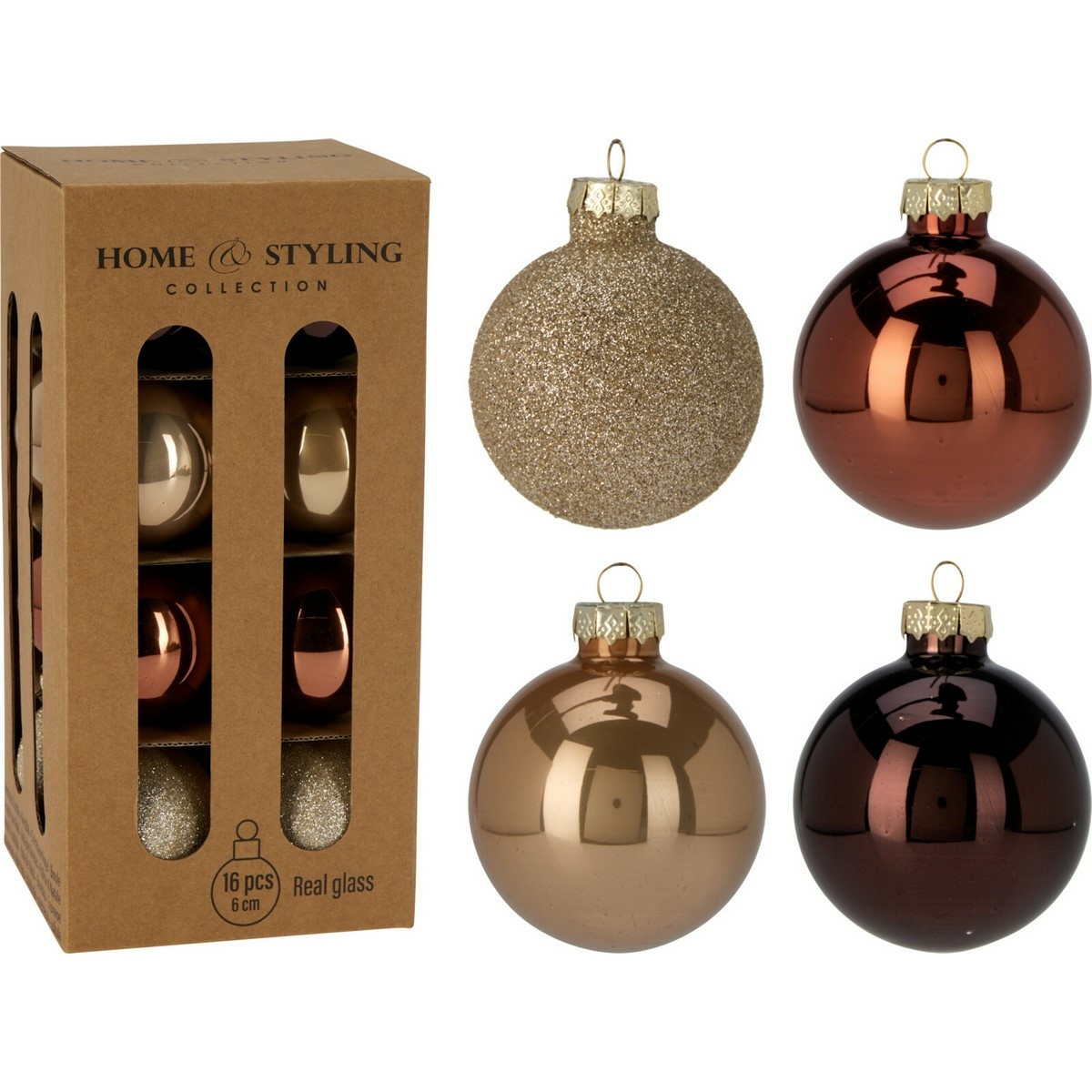 Sada 16 ks vánočních ozdob Crystal Harmony