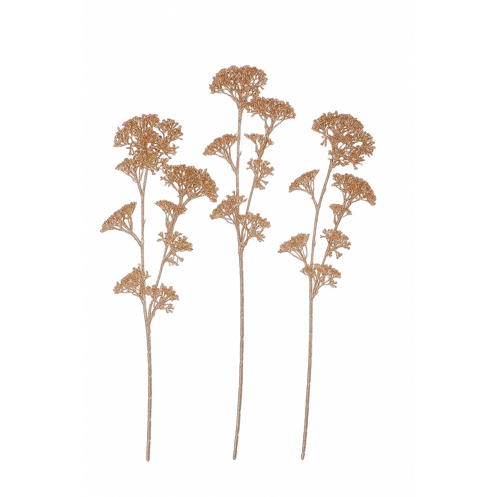 Sada umělých větviček Champagne