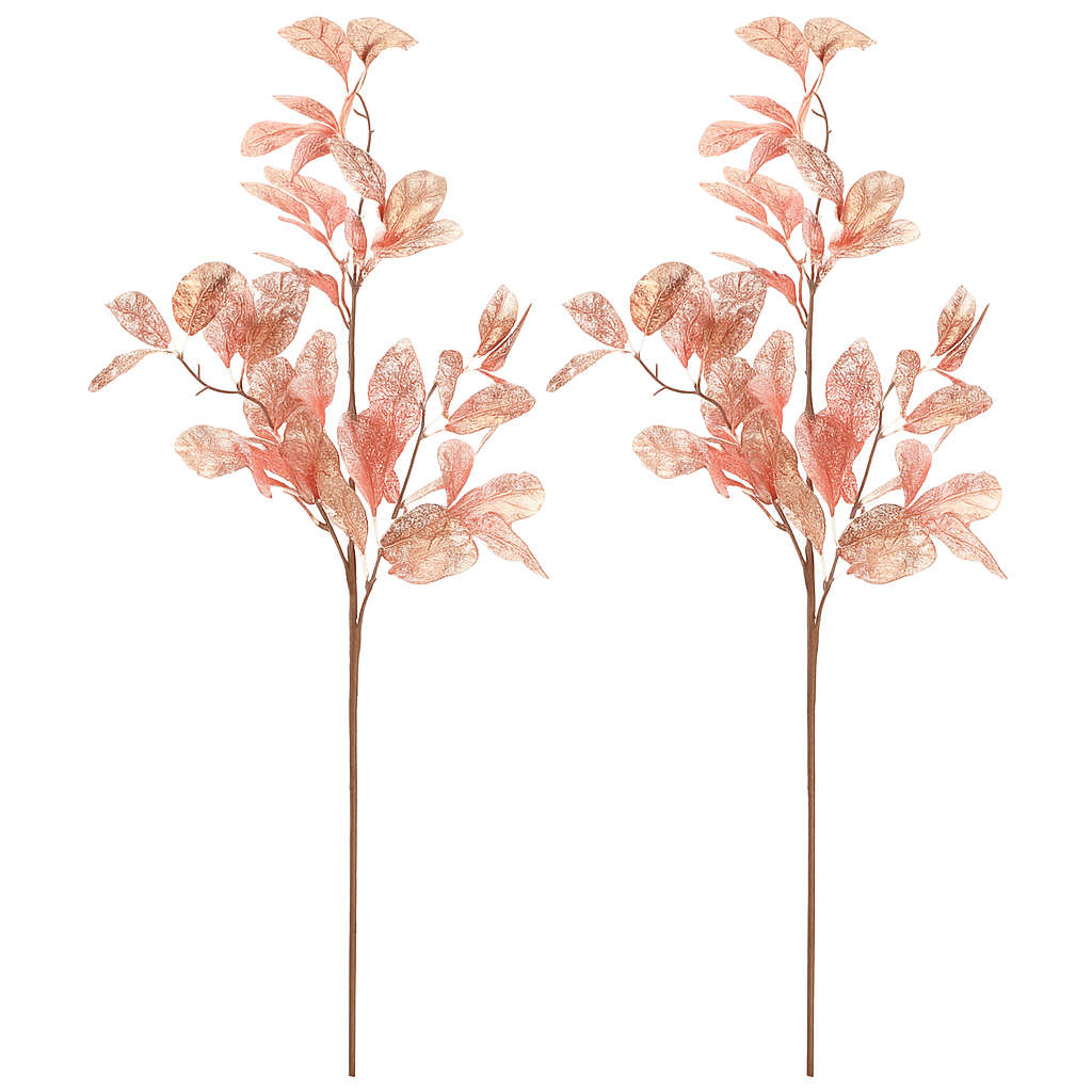 Sada vánočních větviček s pozlacenými lístky