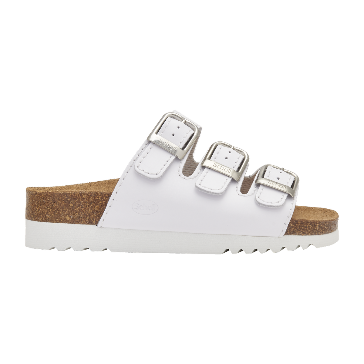 Scholl Pantofle Rio Wedge AD bílá