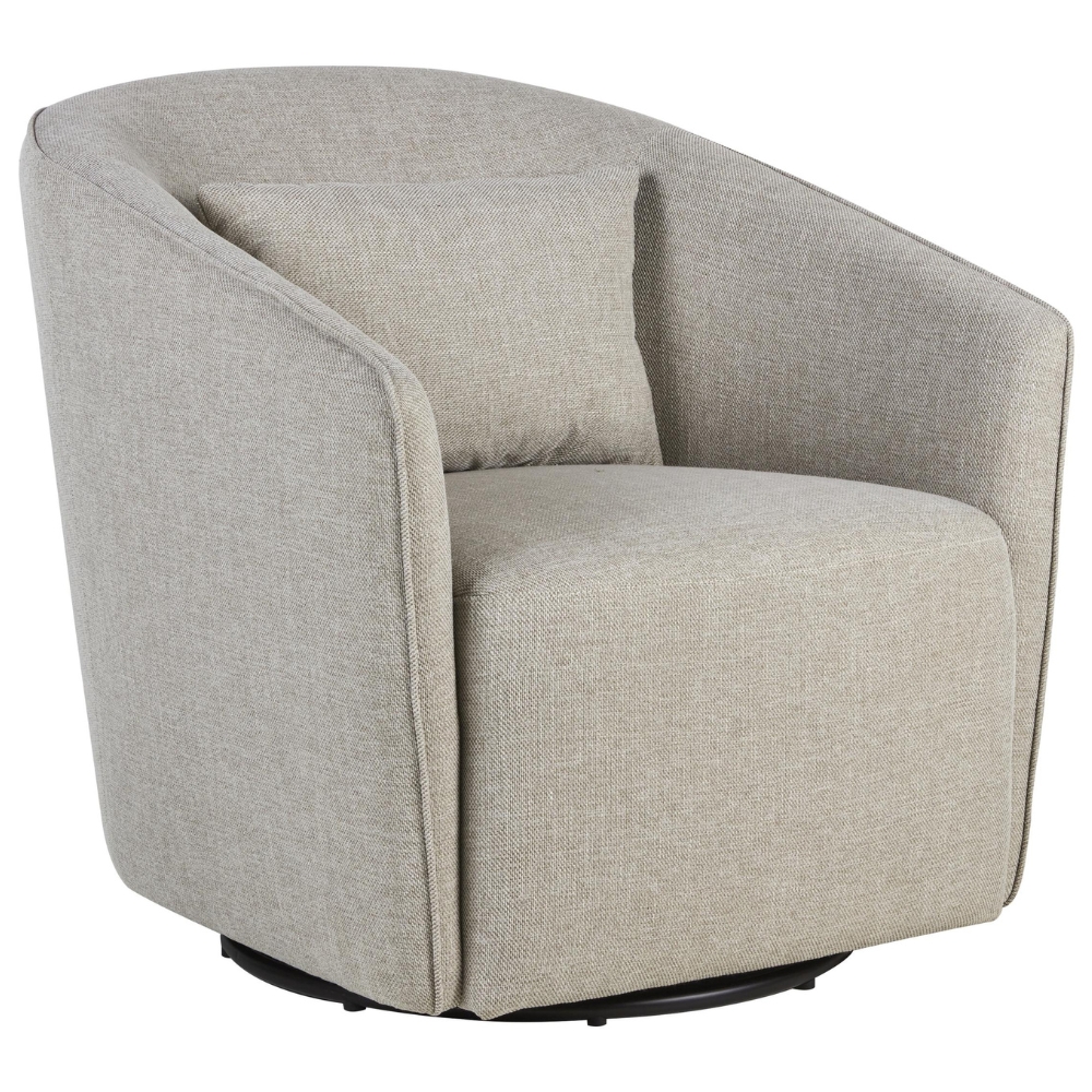 Světle hnědé čalouněné otočné křeslo Quax Gomi