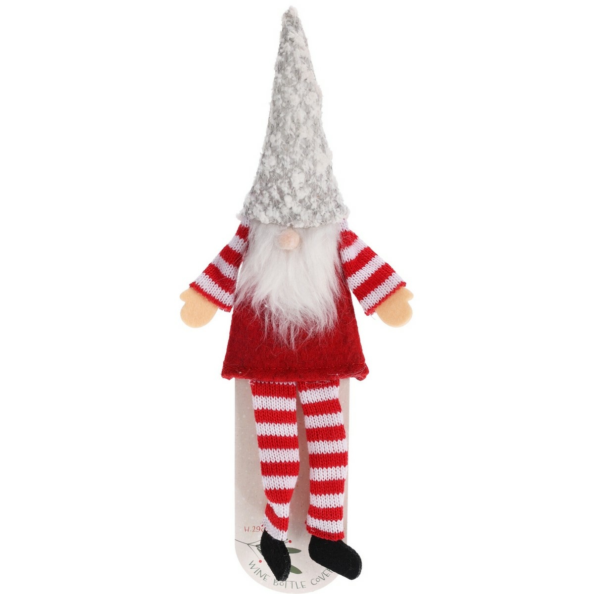 Vánoční dekorace na láhev Skřítek