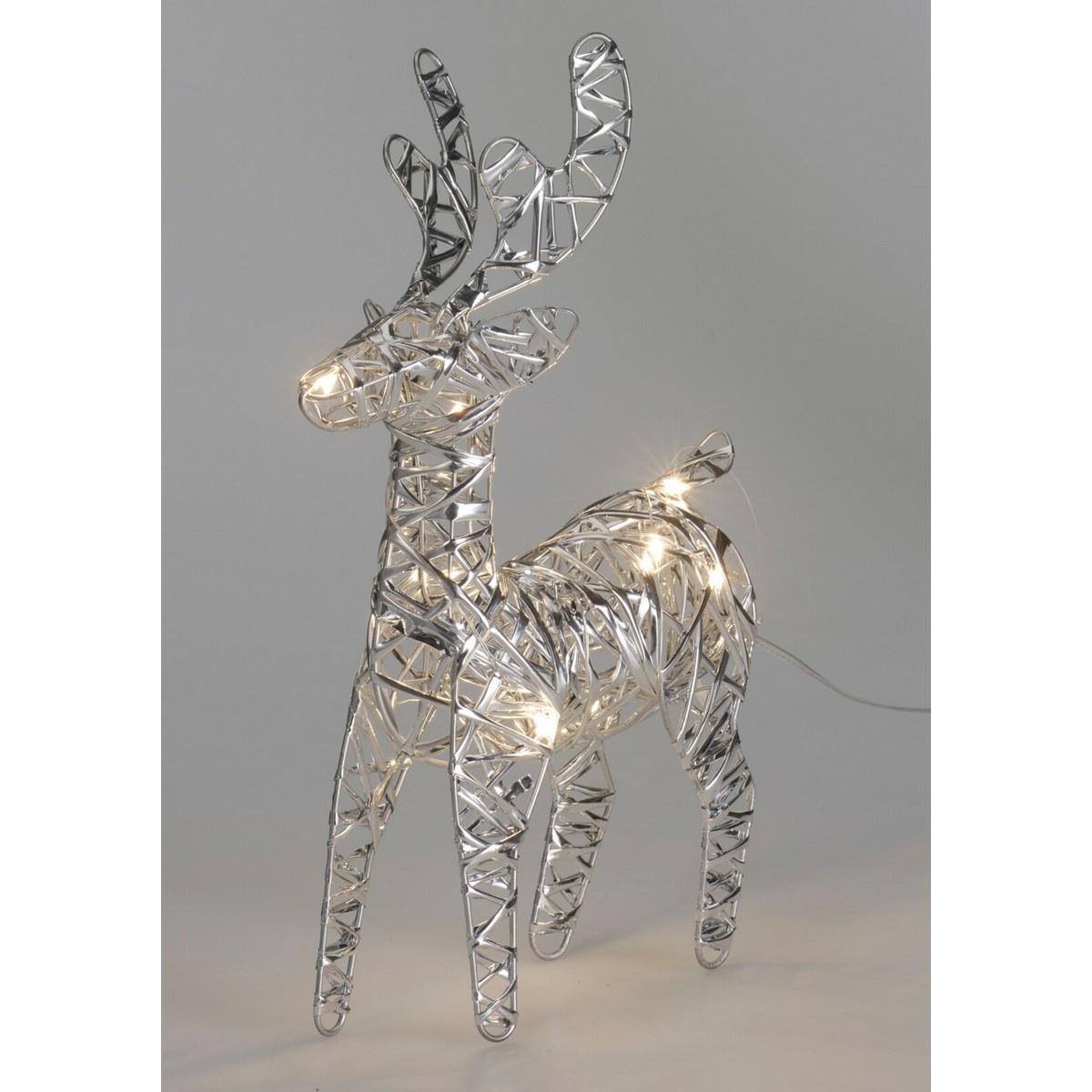 Vánoční svítící sob Silver