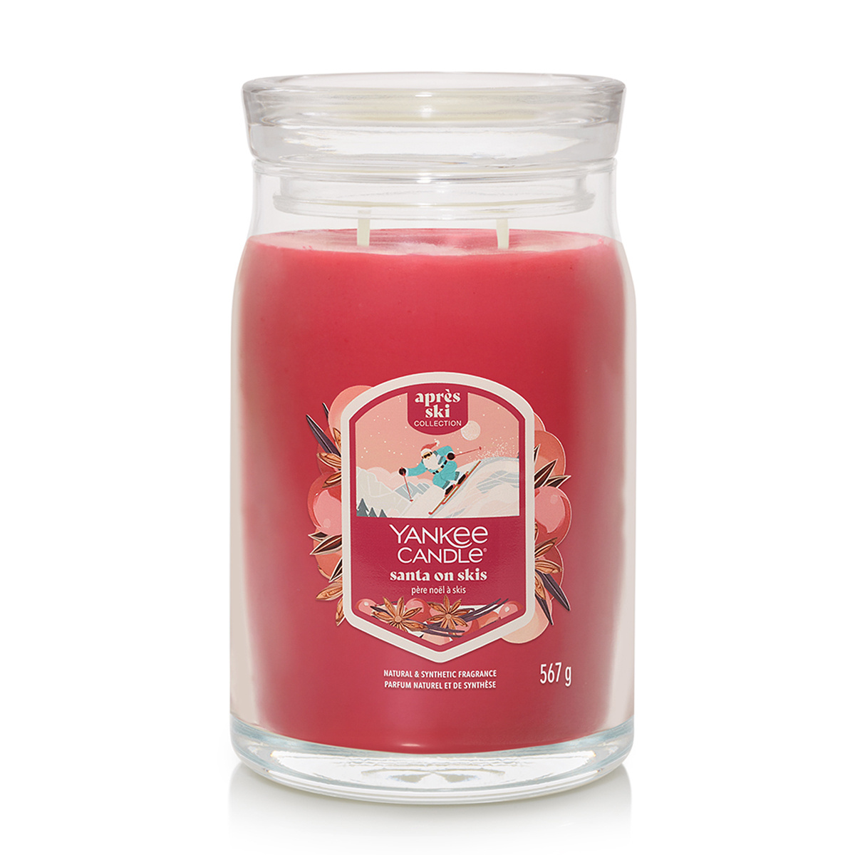 Yankee Candle Vonná svíčka velká Signature Santa On Skis