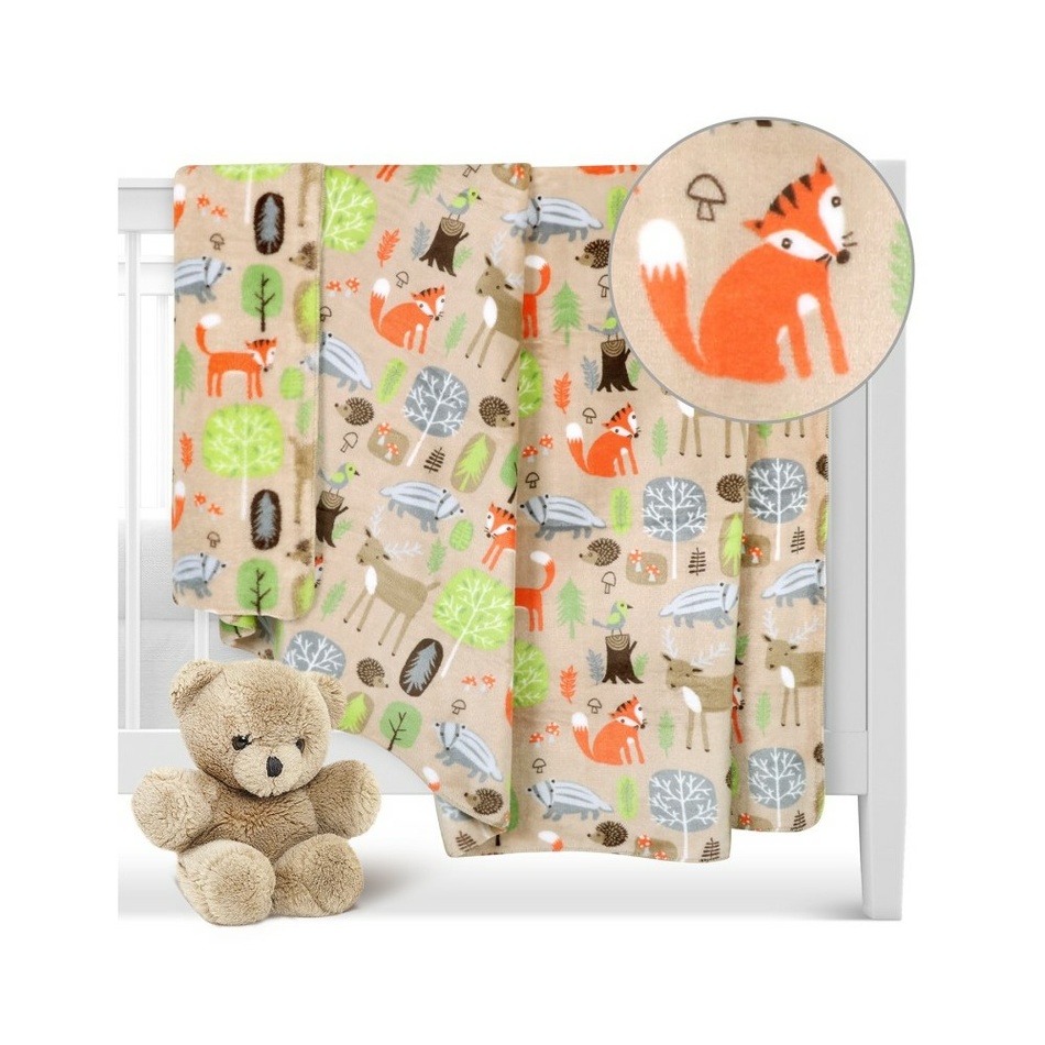 Bellatex Dětská přikrývka Ella Zvířátka v lese