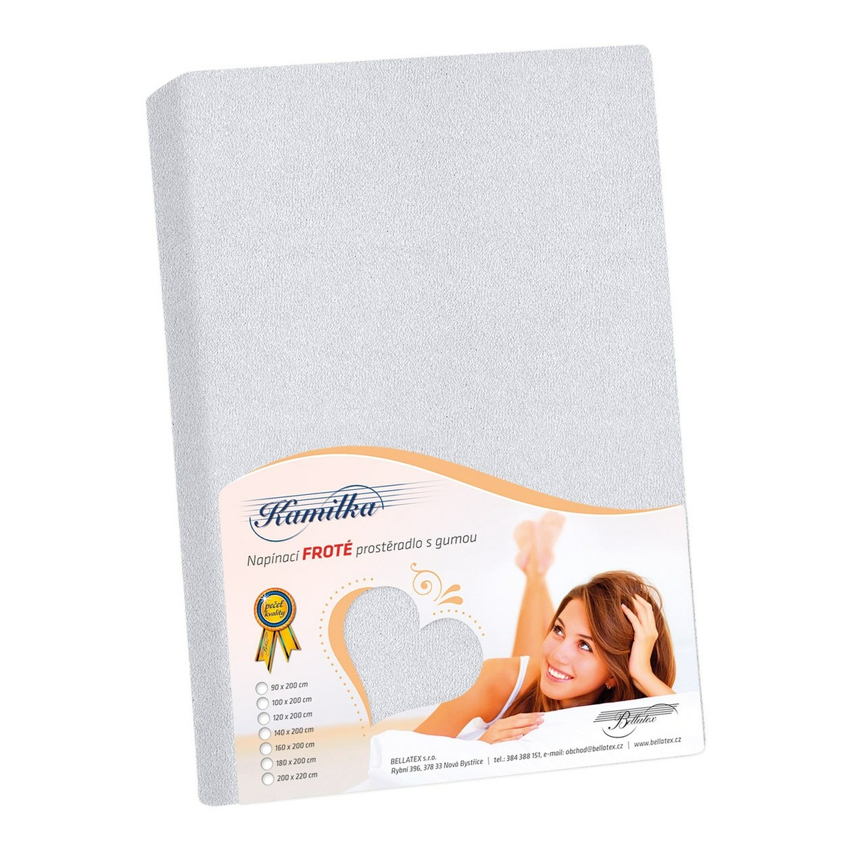 Bellatex Froté prostěradlo Kamilka světle šedá