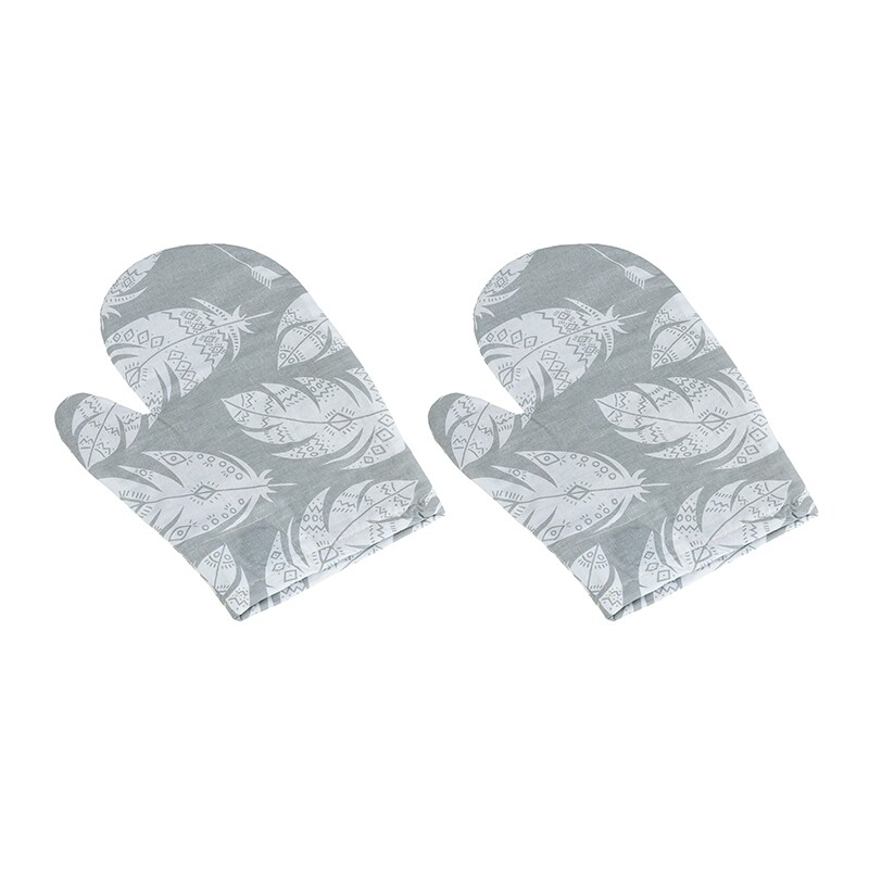 Bellatex Kuchyňská chňapka Pírko šedá