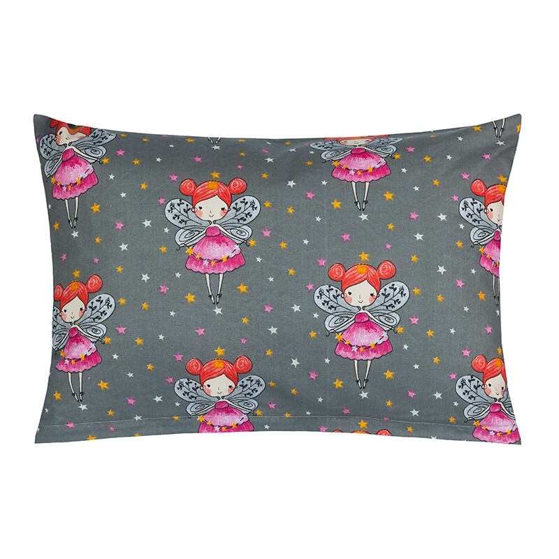 Bellatex Polštářek VIOLA Víly na šedé