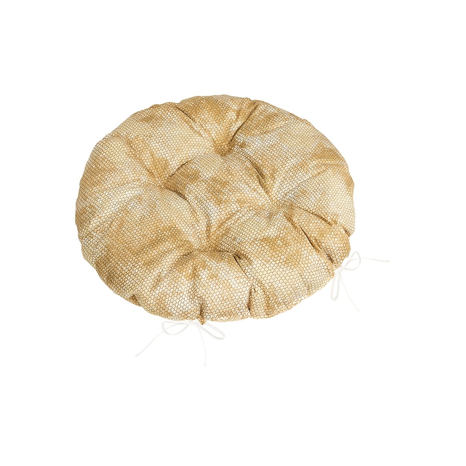 Bellatex Sedák Adéla prošívaný kulatý Hadí kůže hnědá