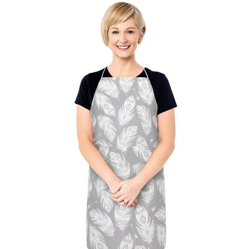 Bellatex Zástěra Adéla Pírka šedá
