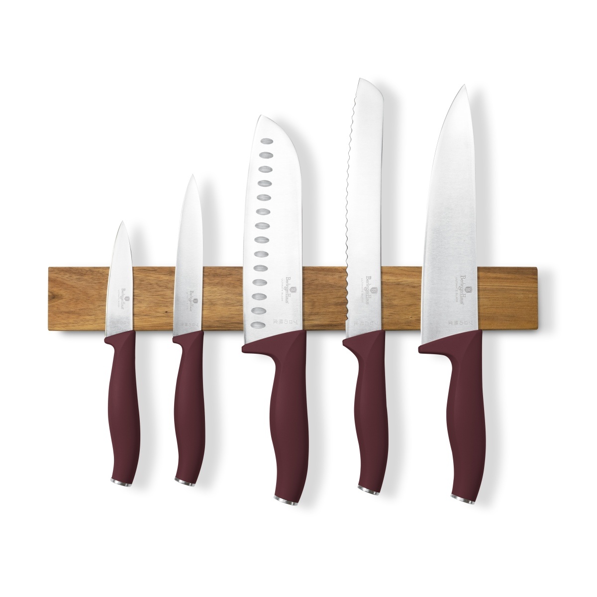 BerlingerHaus Sada nožů s akátovým magnetickým držákem Leonardo