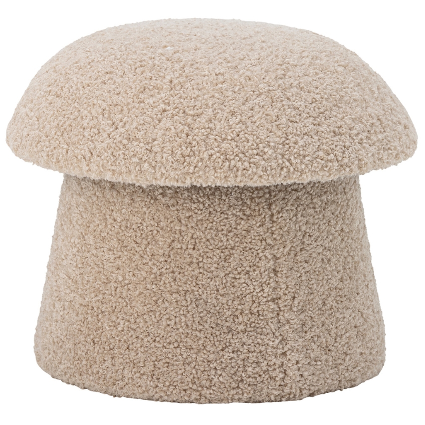 Bloomingville Béžový bouclé puf Bocca 46 cm