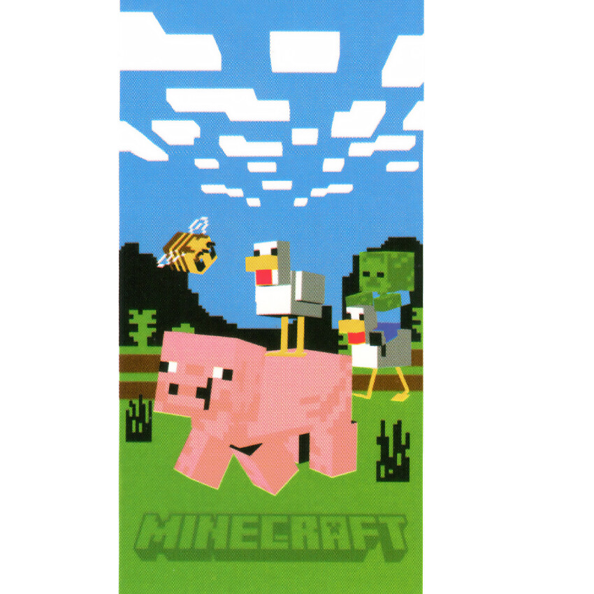 Carbotex Dětská osuška Minecraft Prase a Kachna