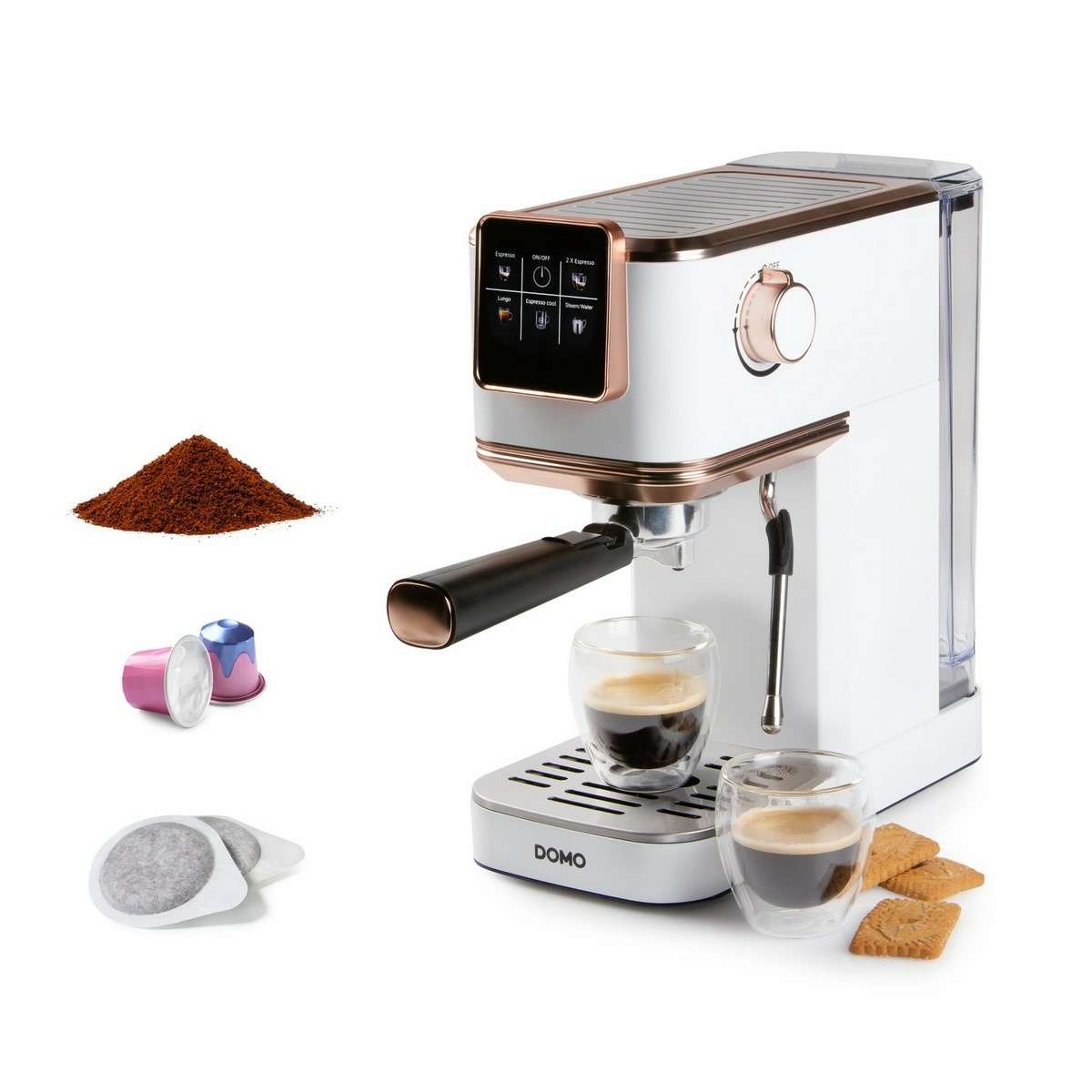 DOMO DO746K espresso kávovar 3v1