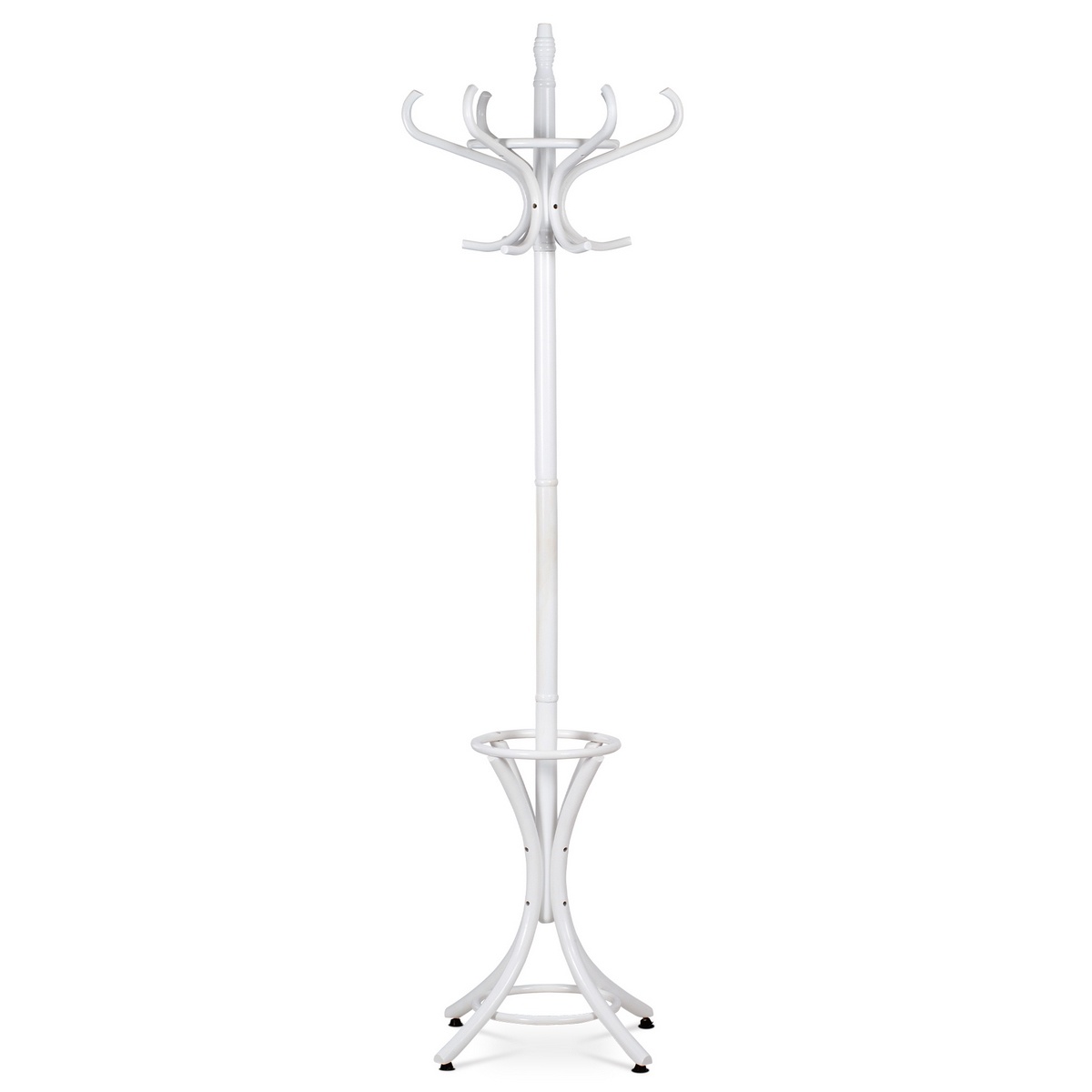 Dřevěný masivní věšák bílá matná