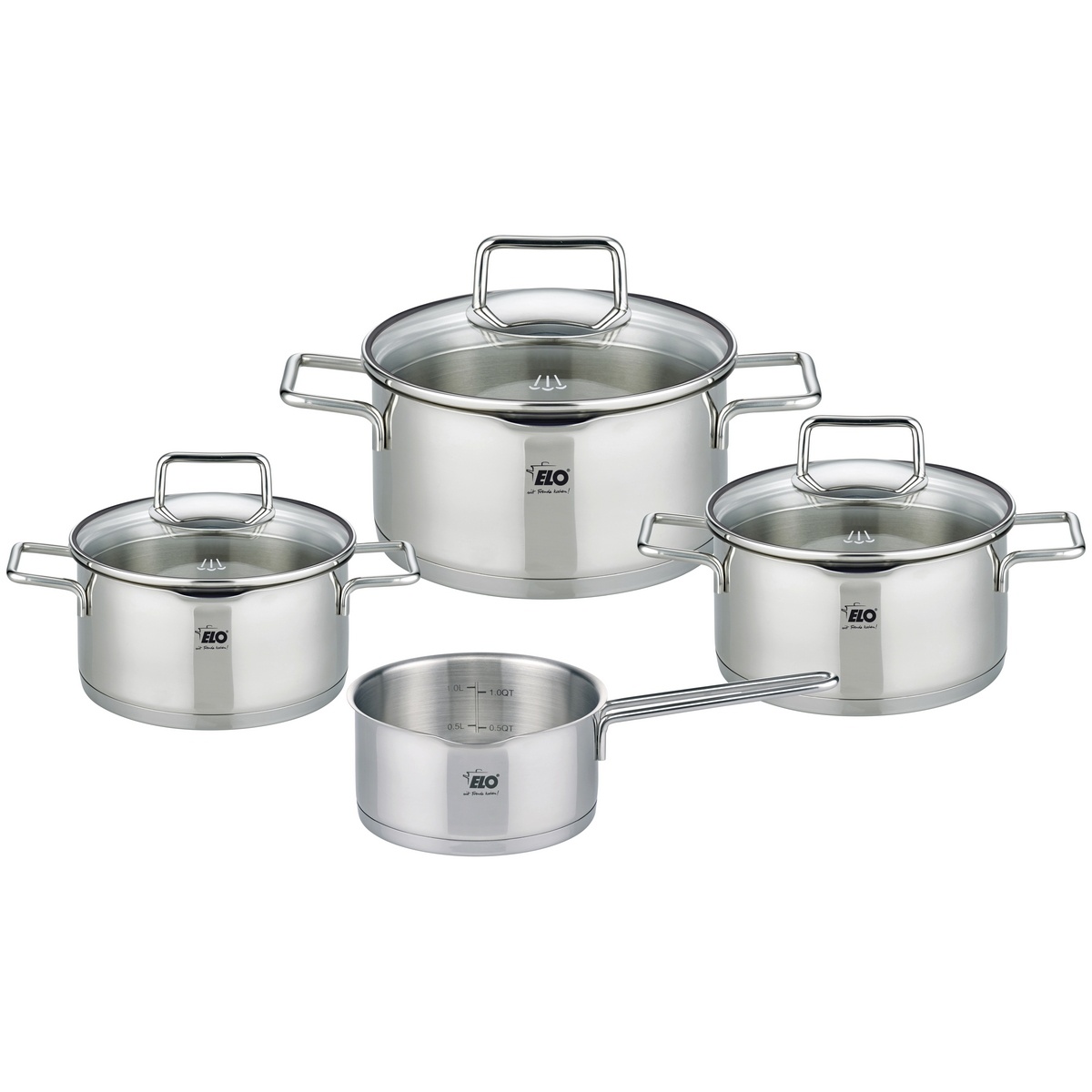 Elo 72404 4dílná sada nerezových hrnců Smart Steam