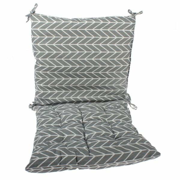 Forbyt Sedák na židli a opěradlo zad šedá