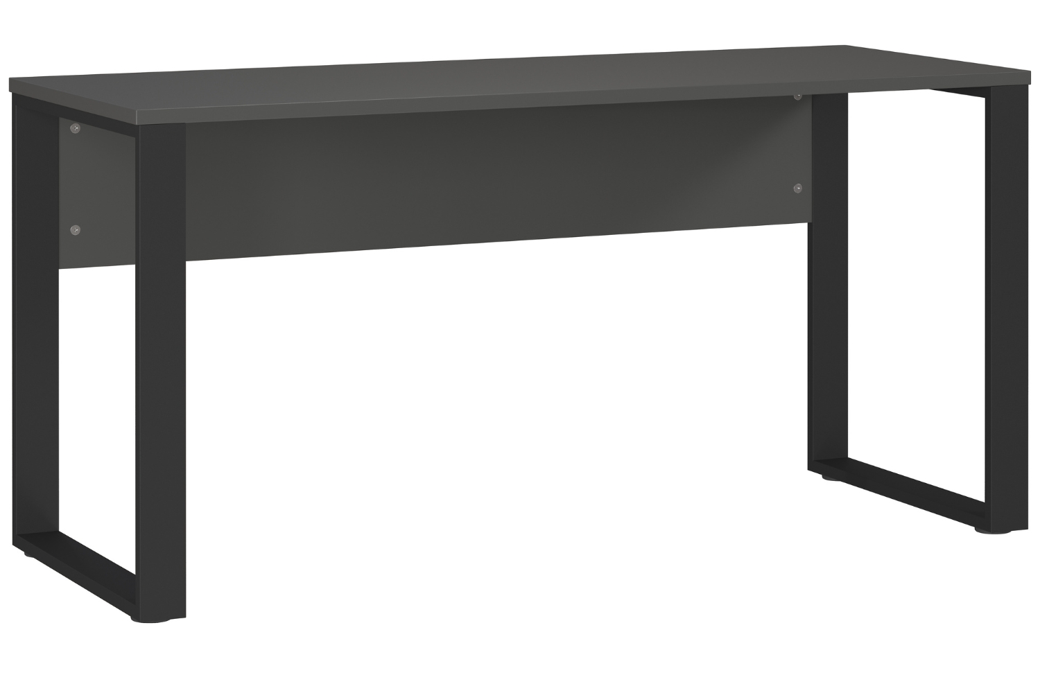 Germania Tmavě šedý pracovní stůl Adrano 150 x 60 cm s černou podnoží