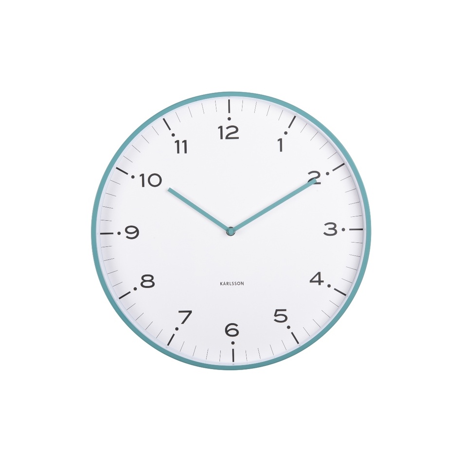 Karlsson 6011BL designové nástěnné hodiny modrá