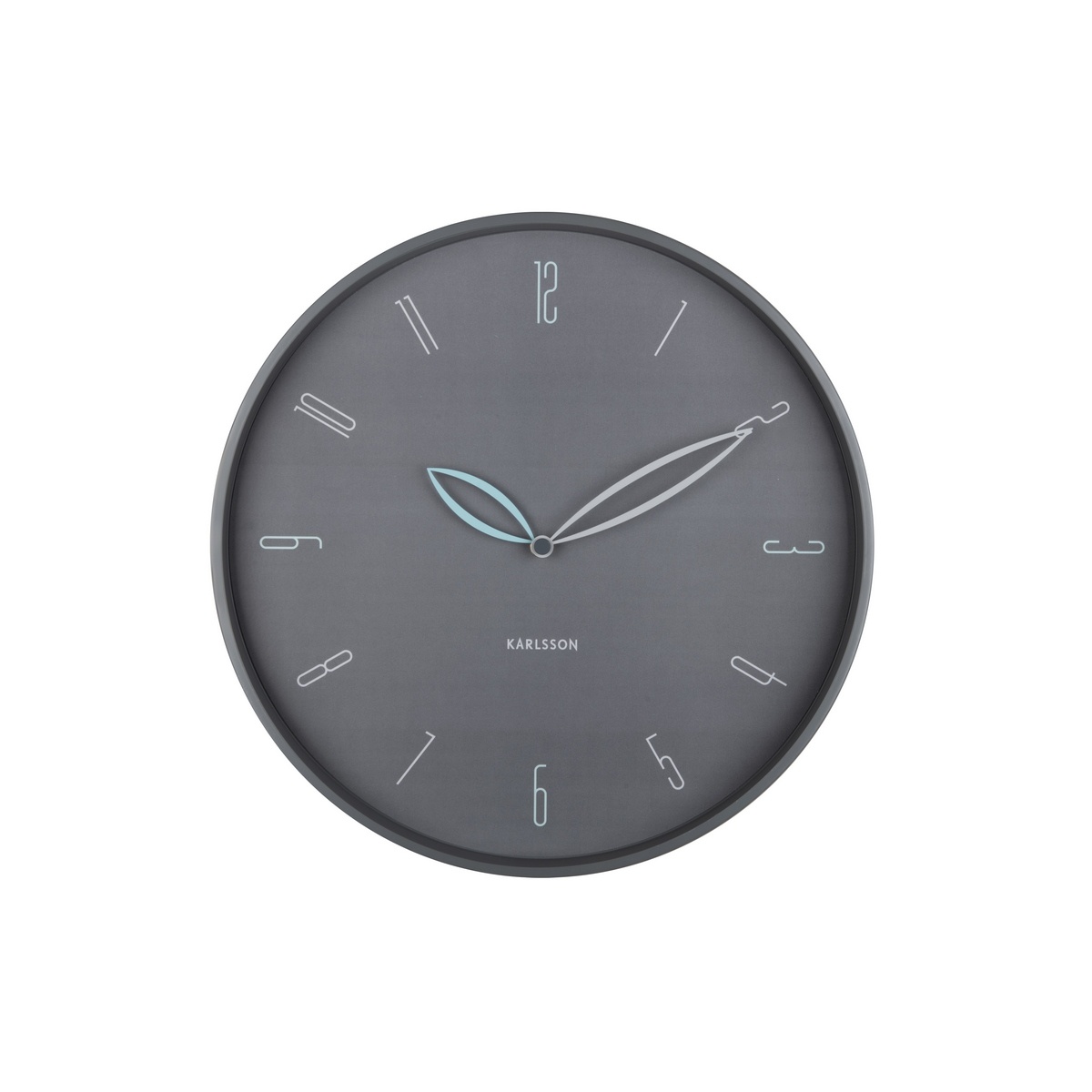 Karlsson 6012GY designové nástěnné hodiny šedá