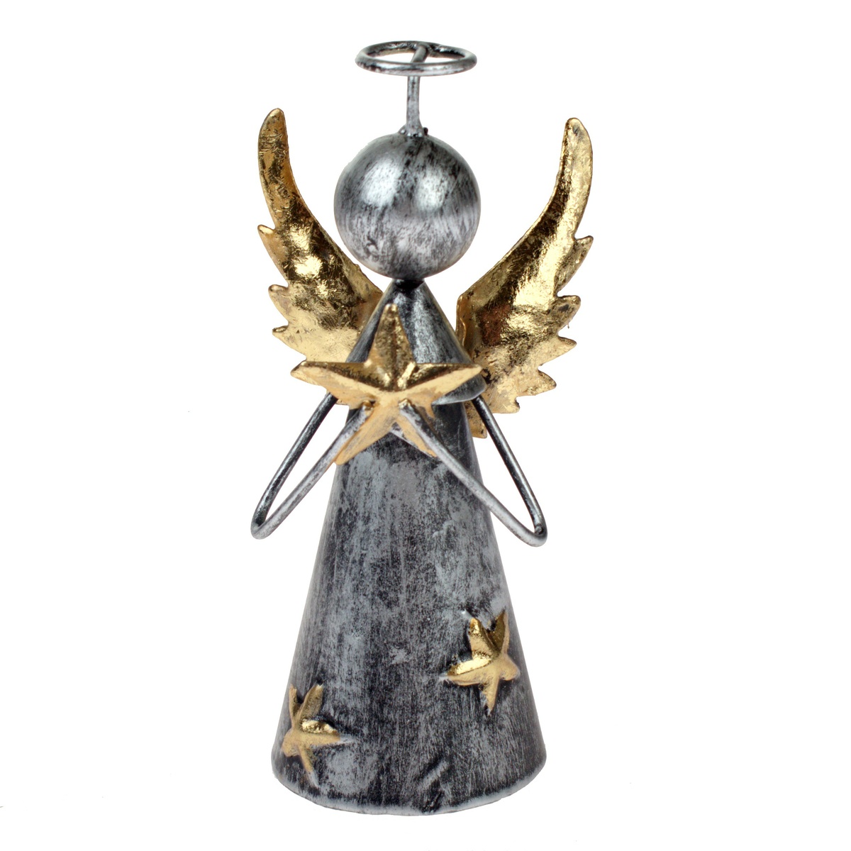 Kovový dekorativní andílek s hvězdou
