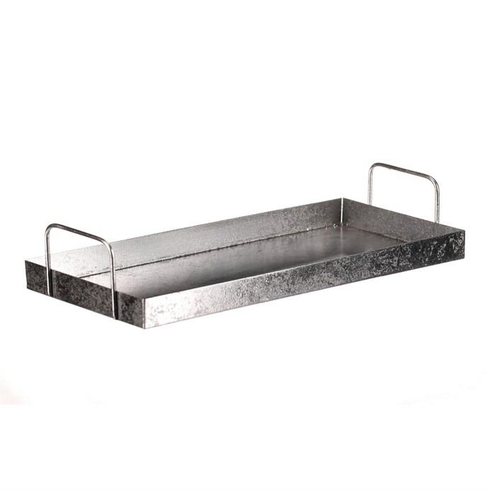 Kovový tác s uchy obdélník