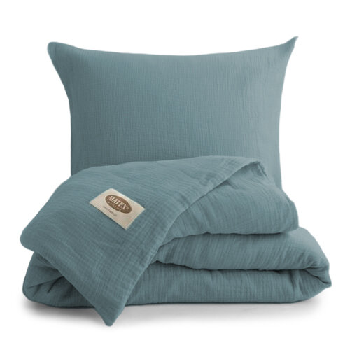 MATEX Mušelínové povlečení mořská zeleň