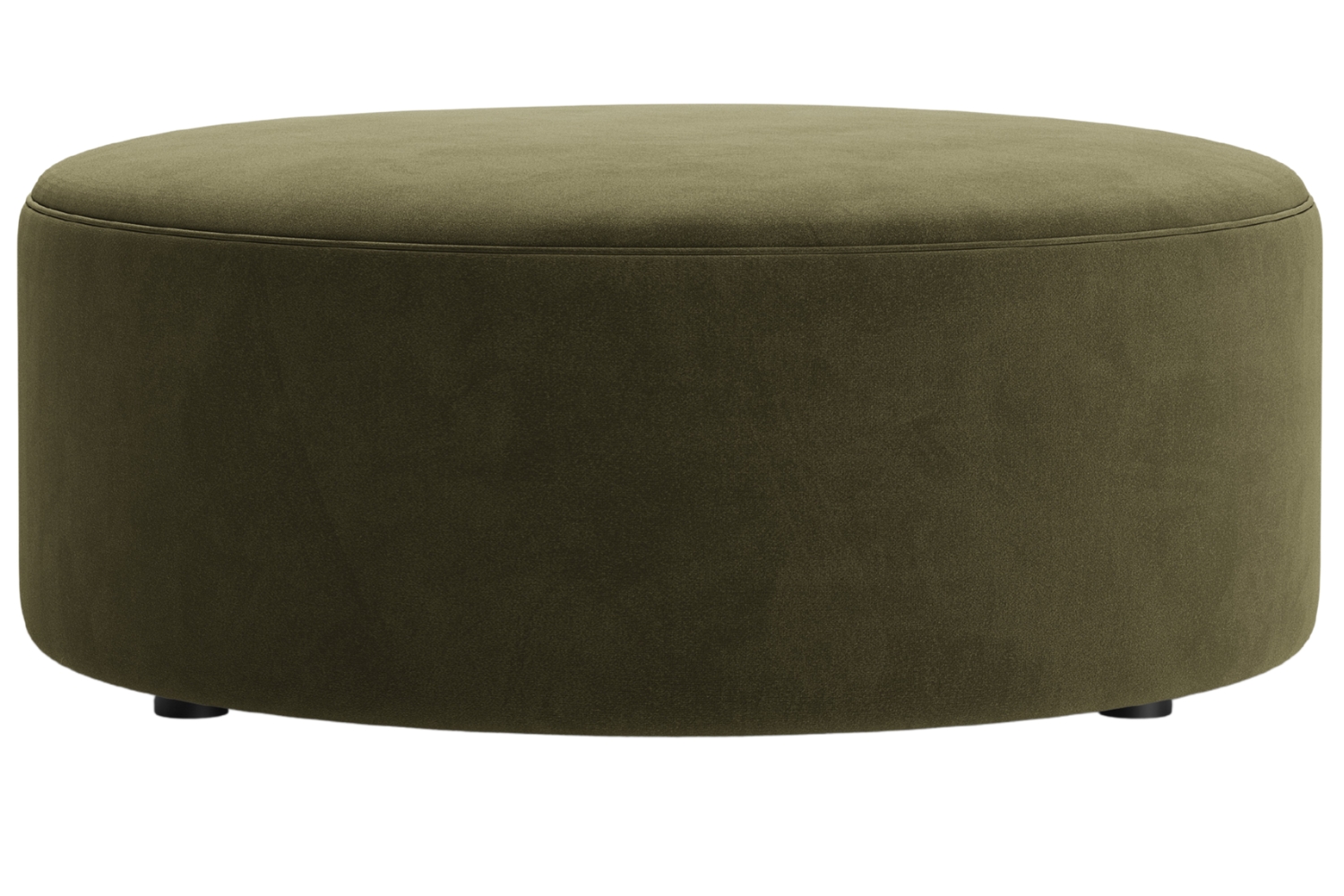 Micadoni Zelený sametový taburet Dia 90 cm