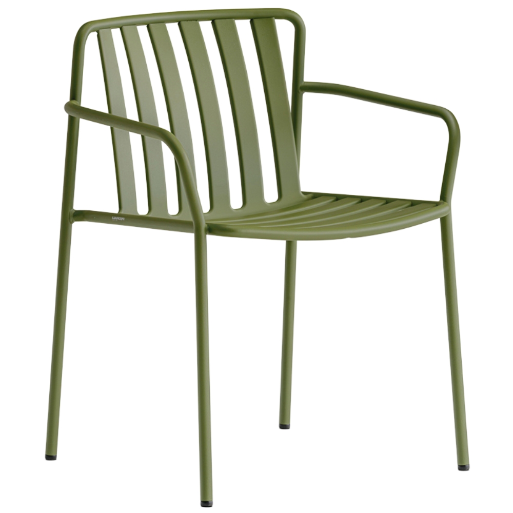 Pedrali Zelená kovová zahradní židle Coney 3645 s područkami
