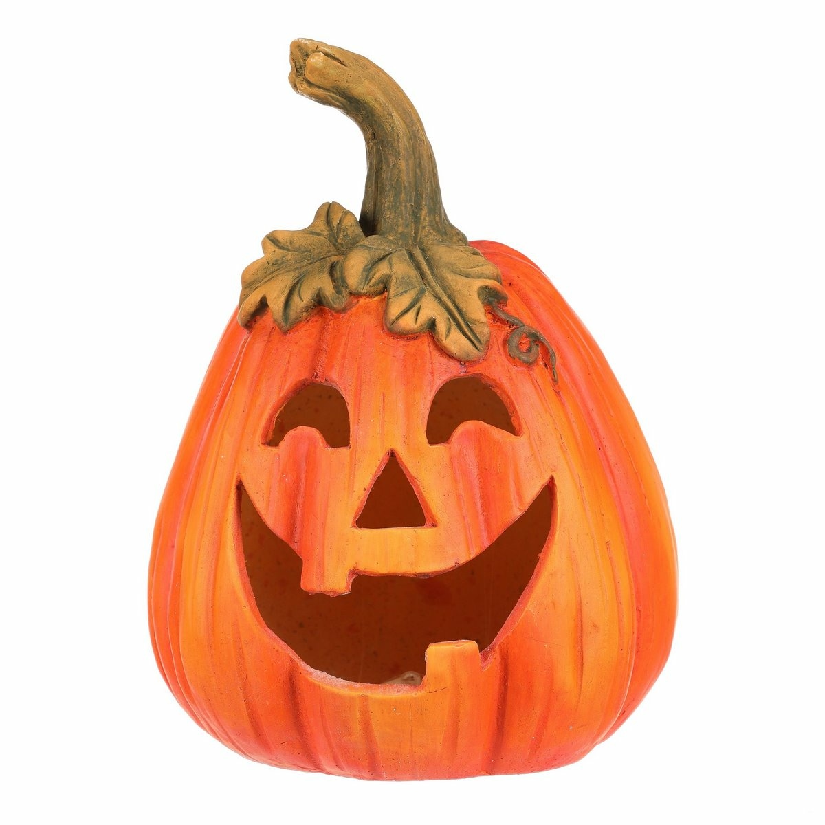 Podzimní LED dekorace Blikající dýně s obličejem