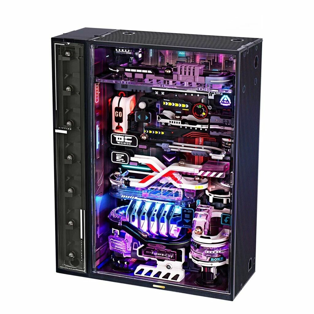 RoboTime 3D mechanická skládačka kuličkové dráhy Město budoucnosti