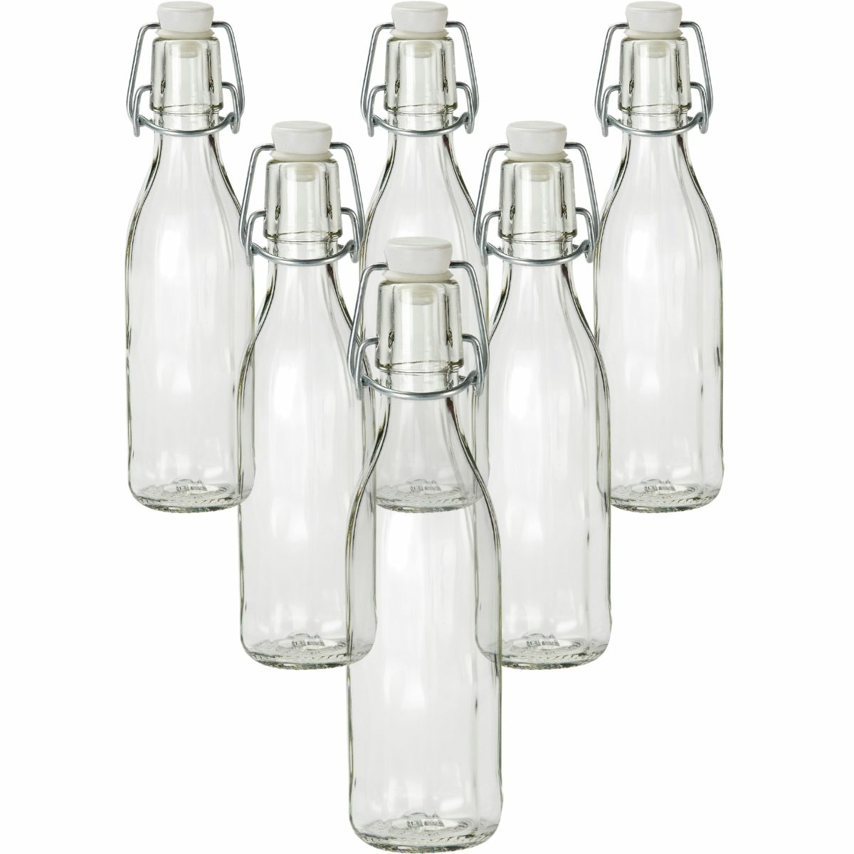 Skleněná láhev s clip uzávěrem