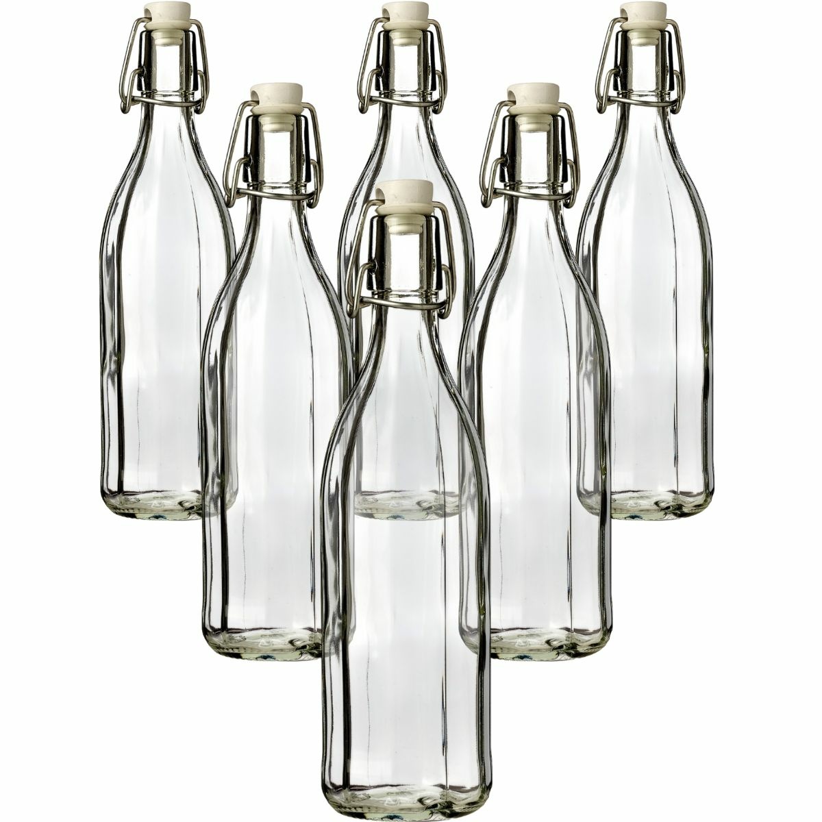 Skleněná láhev s clip uzávěrem