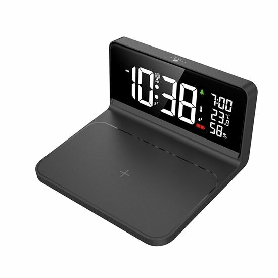 Solight CA06 Hodiny s Qi bezdrátovým nabíjením