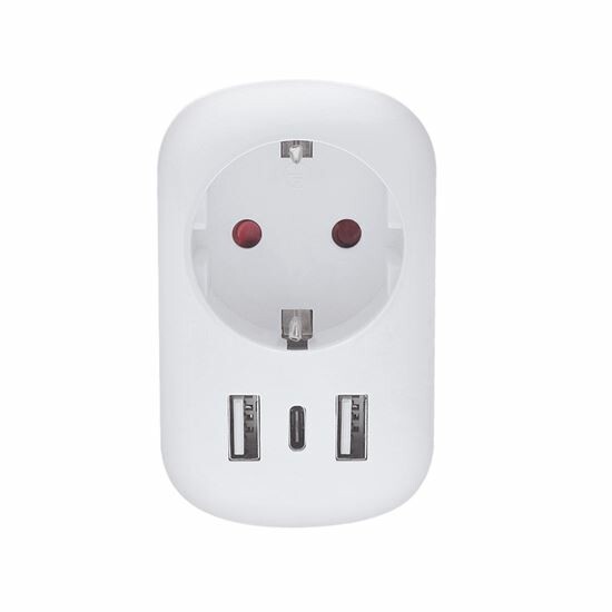 Solight PA03USA Cestovní adaptér USA USB A+C pro použití ve Spojených státech