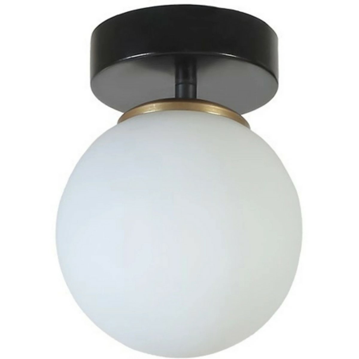 Stropní svítidlo Yeni Can Tekli Siyah Beyaz Camli Avize