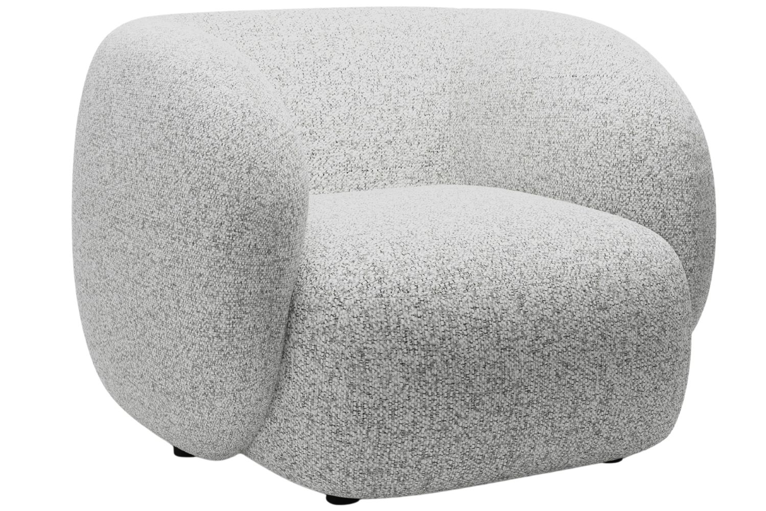 Světle šedé křeslo MICADONI Kate