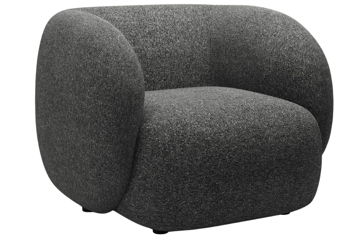 Tmavě šedé křeslo MICADONI Kate