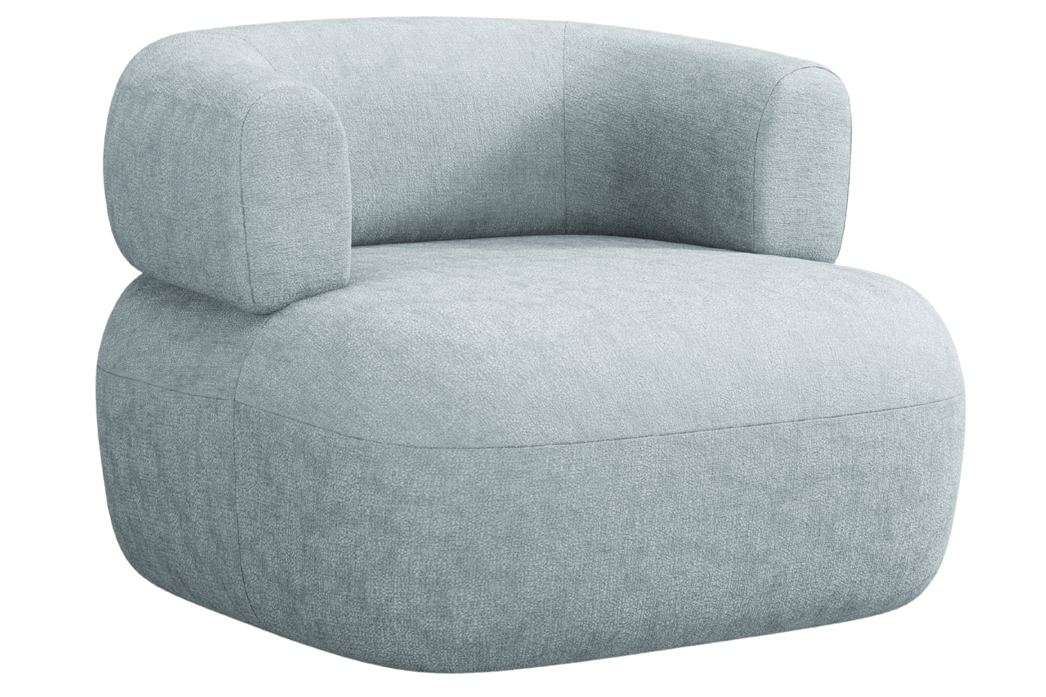 Windsor & Co Světle modré křeslo Aldrin