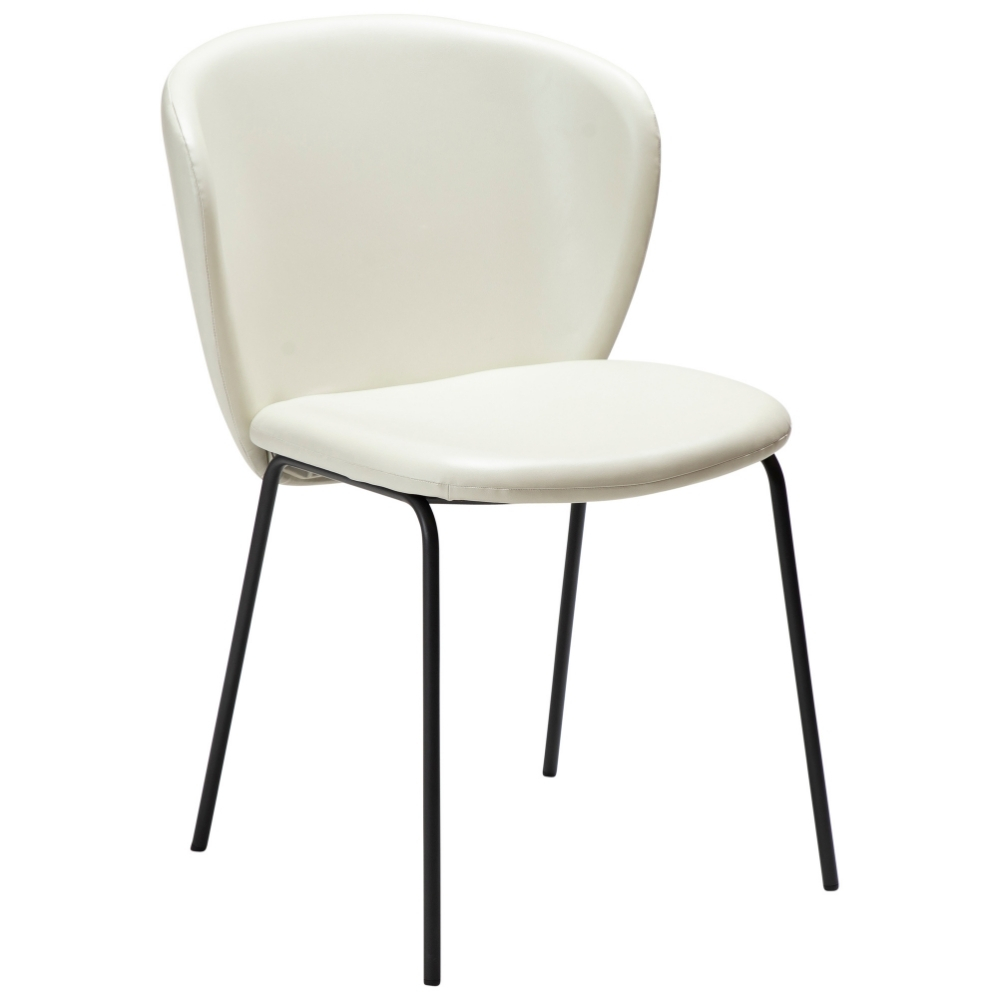 ​​​​​Dan-Form Bílá koženková jídelní židle DAN-FORM Stay