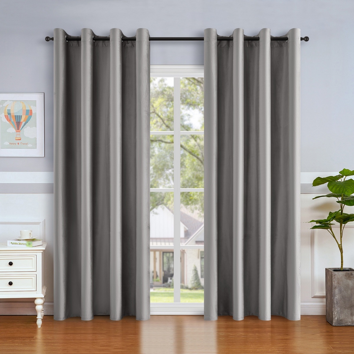 4Home Zatemňovací závěs Manila šedá