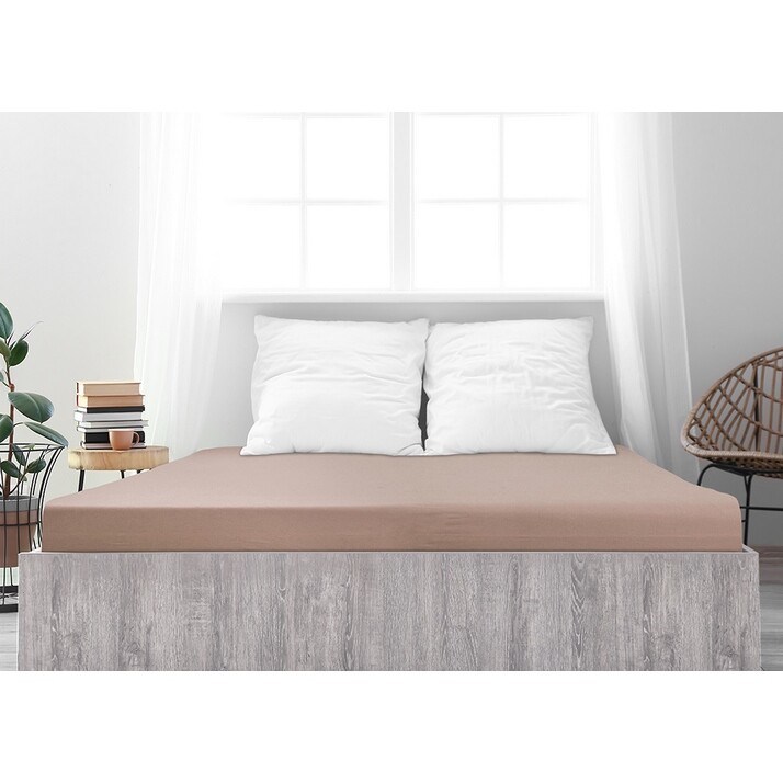 4Home jersey prostěradlo Ideál ořechová