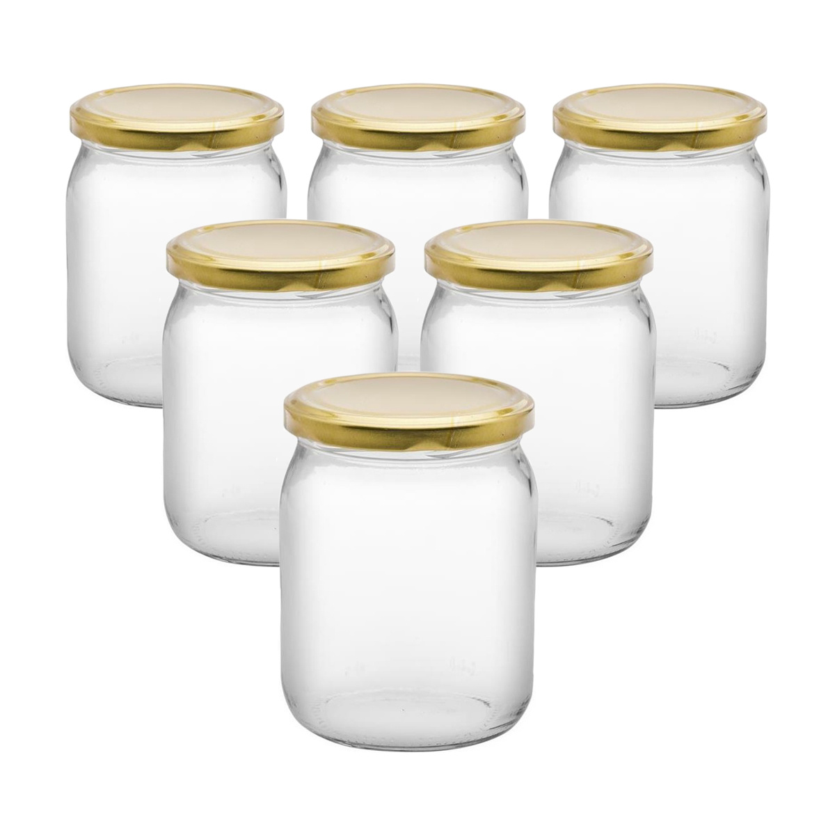 6dílná sada zavařovacích sklenic s víčkem